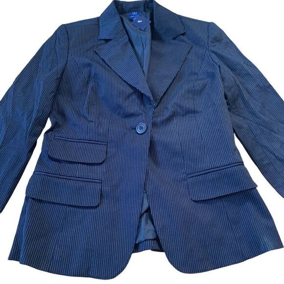 Reitmans Petites Dark Navy Blazer Size 4 - Picture 2 of 9